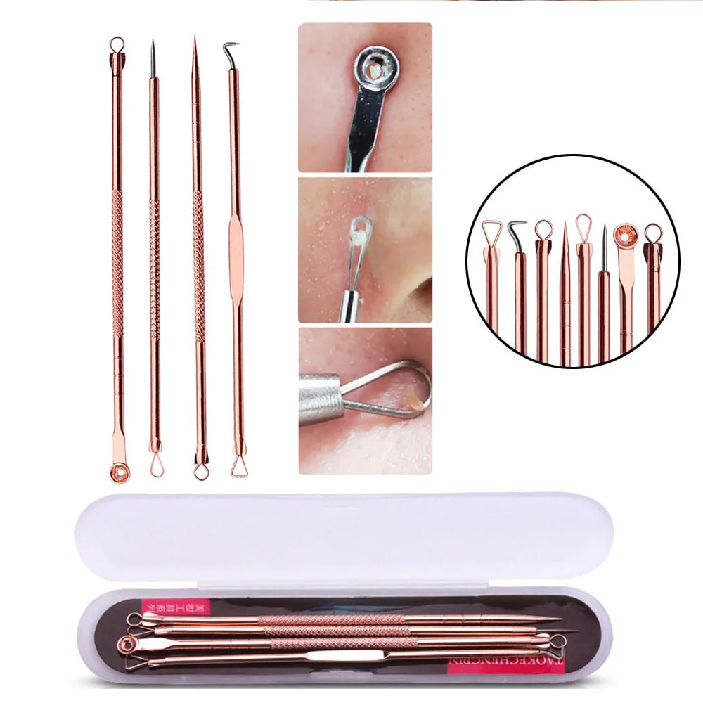 

Blackhead Remover Acne Blemish Comedone Tool Face Pore Cleaner Black Dots Remover Tool Acne Removal Needles Set for Face Clean