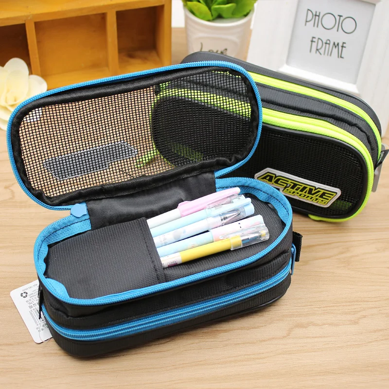 Вместительный Многофункциональный модная сумочка для карандашей школьные принадлежности Карандаш Чехол ящик с карандашница