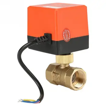 

Motorized Brass Ball Valve 2-Way Electrical Valve 3-Wire 1-point Control G3/4 DN20 AC220V valvula solenoide Electric valve