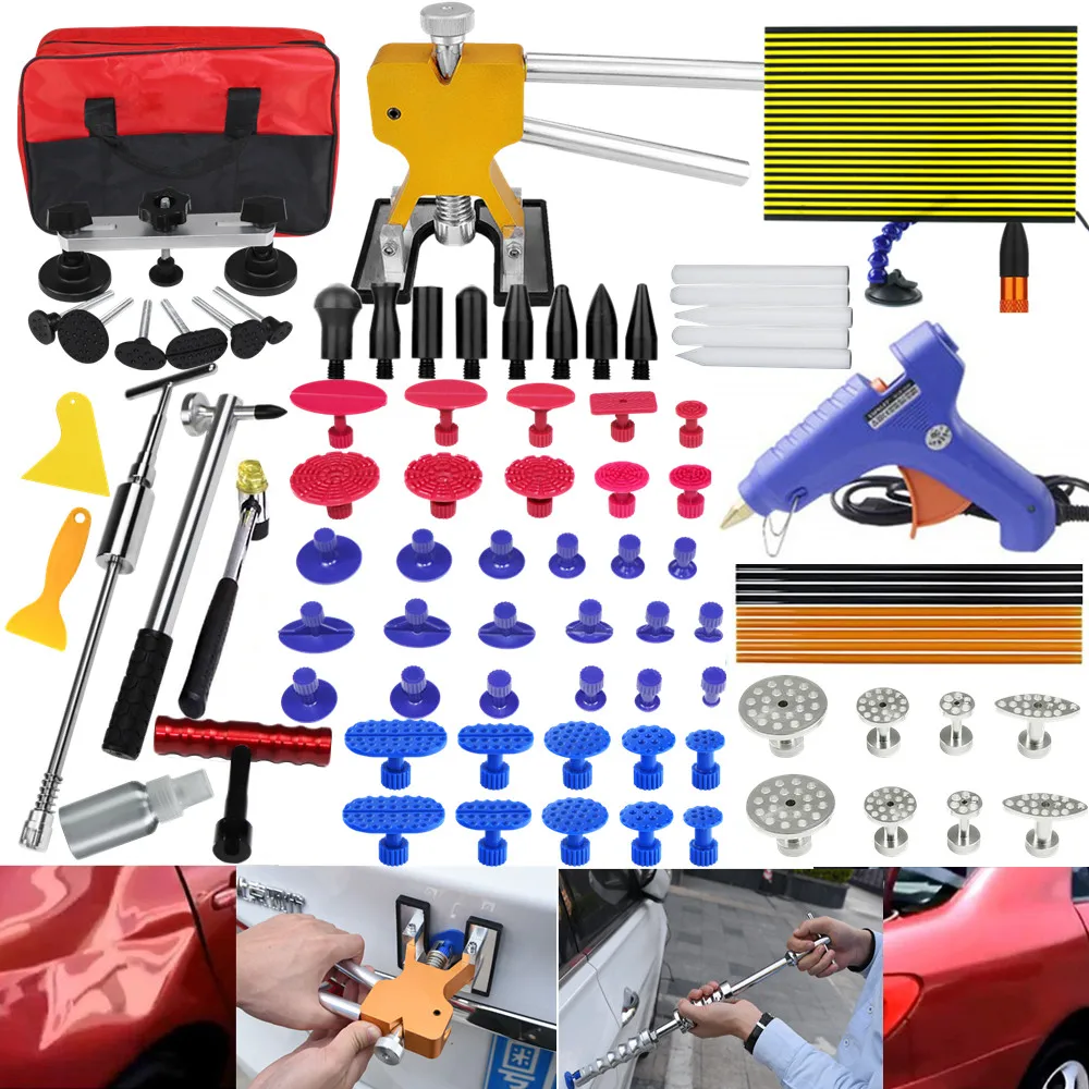 

PDR tools DIY Paintless Dent Repair Kit Dent Puller Tools Slide Hammer for Car Hail Damage Dent & Ding Remover