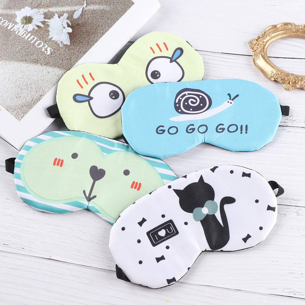 

1 Pc Hot Fashion Cartoon 3D Sleeping Mask Soft Padded Sleep Shade Cover Rest Relax Blindfold Sleeping Aid Eye Patch