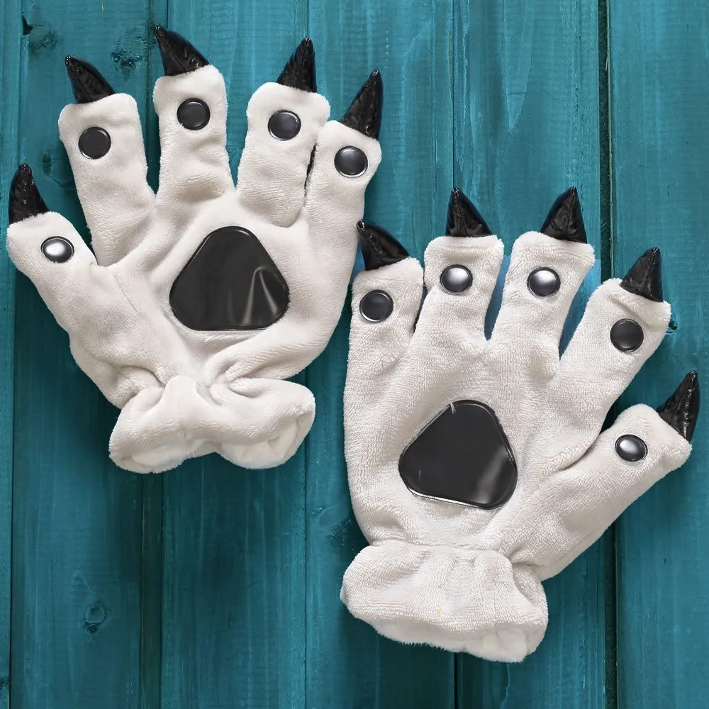 Коготь животного перчатки для женщин и мужчин Мягкие плюшевые перчатки-лапки перчатки с медведями для Luna Cat Pokemon Pikachu костюмы на Хэллоуин