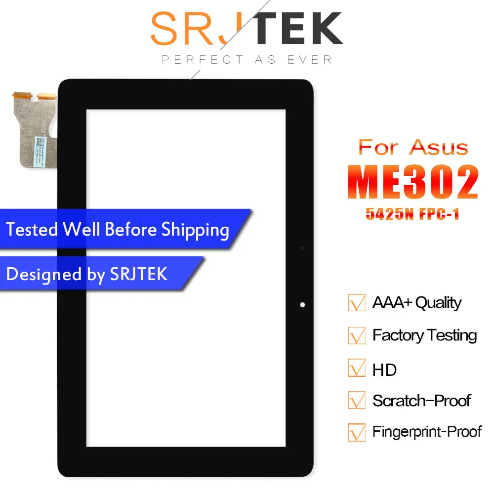 Продажа Первоначально для Asus Memo Pad FHD 10 ME302 ME302CL ME302KL K005 K00A 5425N FPC 1 сенсорный экран планшета Стекло Датчик Tablet ПК