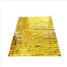 210*160 см наружное аварийное одеяло спасательное одеяло изоляционное одеяло солнцезащитное золото на 9034