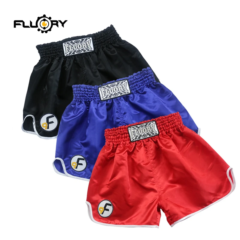 Fluory pantalones cortos de boxeo para niños y adultos, shorts personalizados mma, 100% muay thai|Pantalones de boxeo| AliExpress