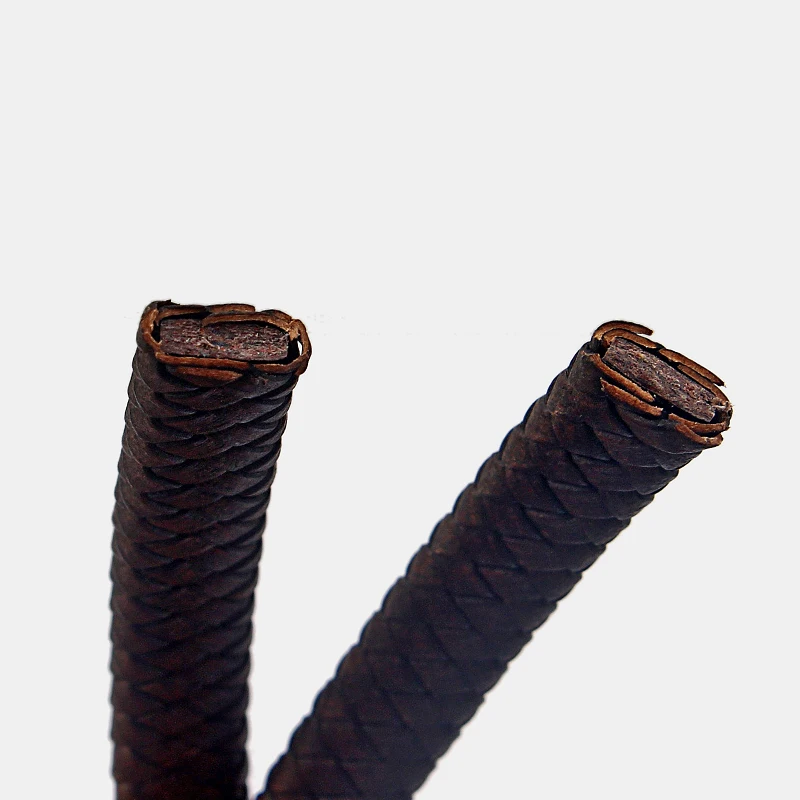 1 метр настоящий Плетеный кожаный шнур для изготовления браслетов DIY модная фурнитура для ювелирных изделий 10*5 мм