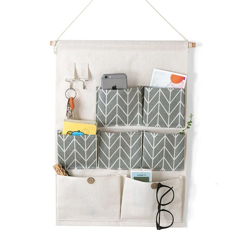 

2019 NEW Organizer Foldable Rear Hanging Debris Storage Bag Hang Wall Dormitory Bonsai Clothes Socks Hang Organizador Hot Sale