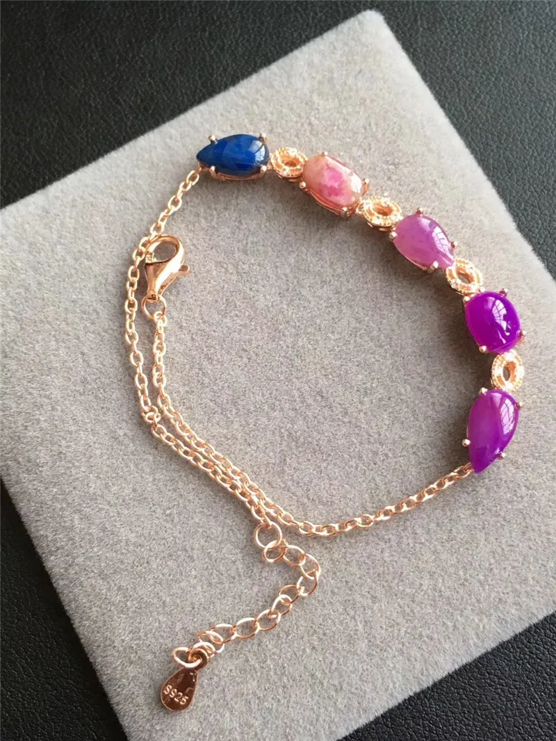 

Top Quality Natural Royal Pink Sugilite Bracelet 7mm Gemstone Fashion Crystal Woman Man Lucky South Africa Love Gift AAAAA