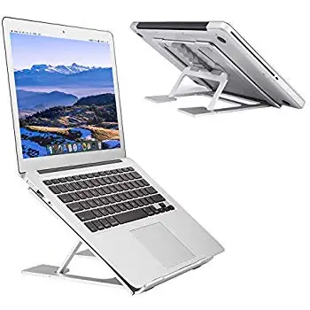 

Adjustable Laptop Stand Ventilated Portable Ergonomic Notebook Riser for Desk Multi-Angle Adjustable Mount for Macbook tablet