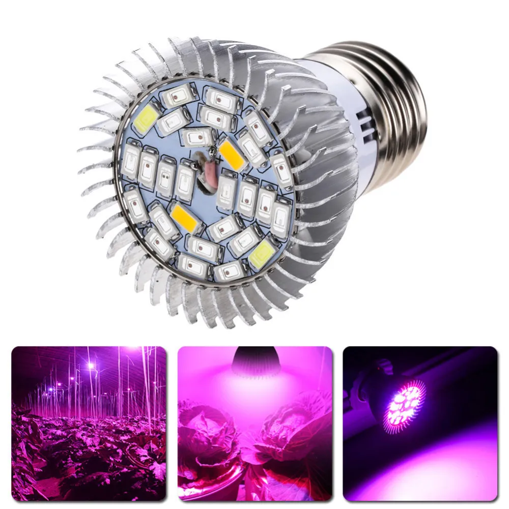 Новый высокое качество E27 E14 GU10 4 Вт 28 LEDPlant растут свет лампы гидропоники Veg цветок