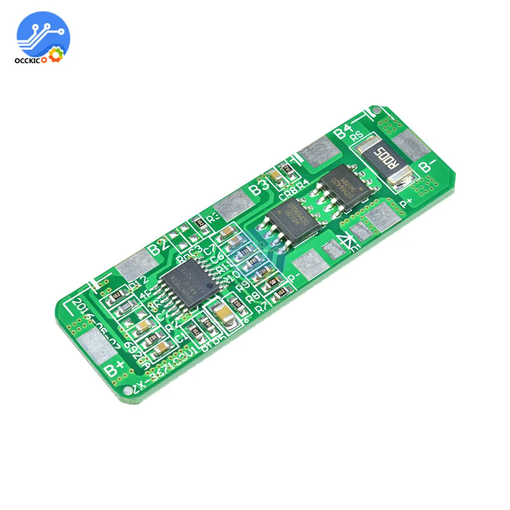 

bms 4s 18650 Li-ion Lithium Battery Protection Board PCB BMS balance 4.25-4.35V To 2.3-3.0V With Over Protection 4-5A recargable