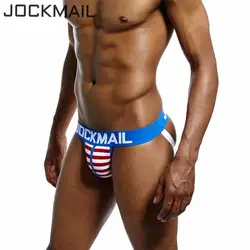 JOCKMAIL бренд Удобные плотные для мужчин нижнее бельё для девочек трусы-джоки спинки дышащий Jock ремень Homme Slip эротические строка Ho