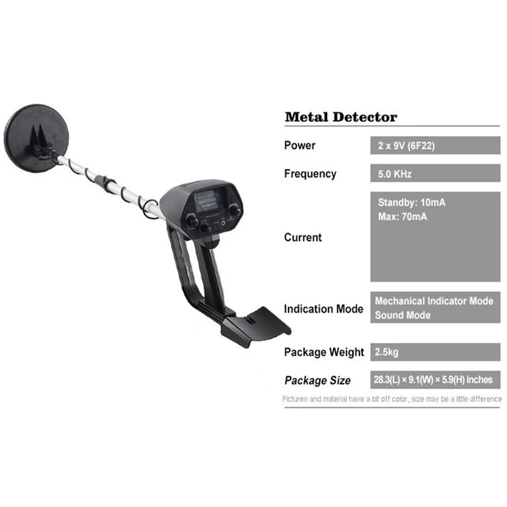 

Metal Detector Underground Circuit Wire Metal Gold Detector Portable Hunter Detector Adjustable Tracker for Treasure Search