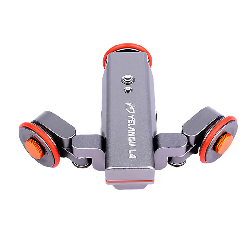 YELANGU Electric Dolly 3-Wheel Pulley Car Rail Rolling Track Slider With Manual Remote Control For Smart Phone DSLR Camera
