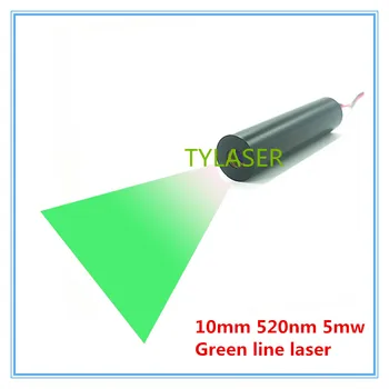 

High End 10mm 520nm 5mW Green Line Laser Module Industrial Grade APC Driver TYLASERS