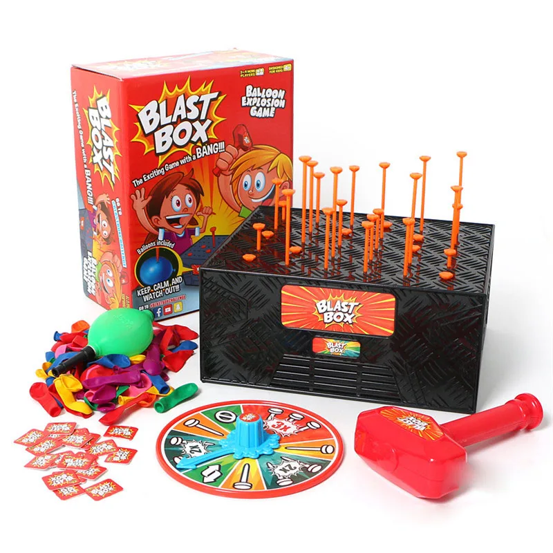 Захватывающая игра с взрыва игра «blast Box» воздушный шар взрыв хитрые игрушки для семейной игры смешные друзья розыгрыши вечерние игрушки для детей toy128