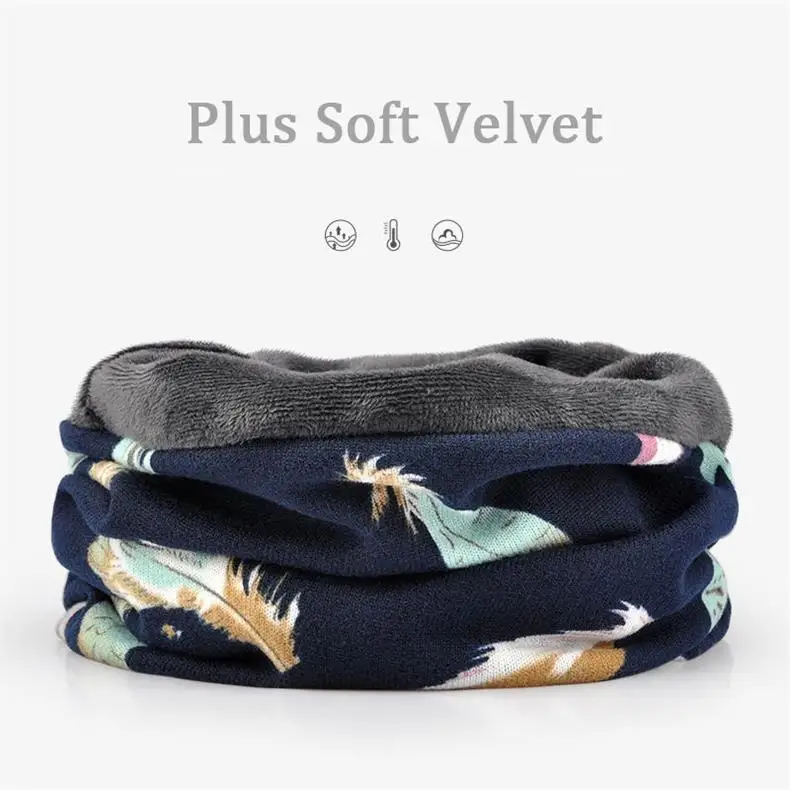 Wuaumx Осень Зима Skullies Beanies шапки женские с перьевым узором Мешковатые Лыжные шапочки плюс бархатное кольцо шарф хип-хоп Женская шляпка