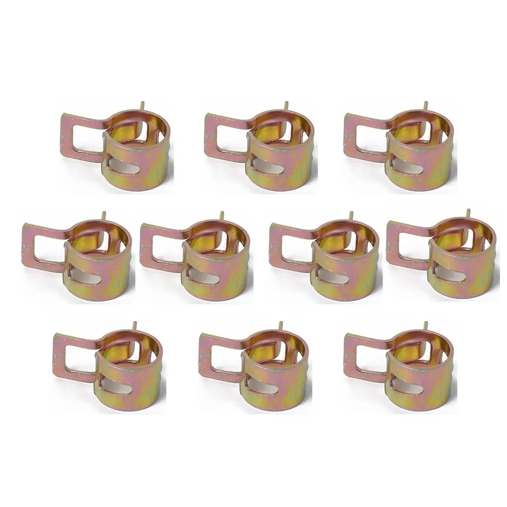 

Automobile hose tubing hose clamp 10 set spring hoop 65 manganese steel elastic clamp Easy to install
