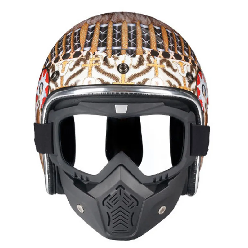 

INDIAN MOTORCYCLE RETO METALLIC OPEN FACE HELMET (M) by Motorcycle Black / Yellow (S-2XL) DOT