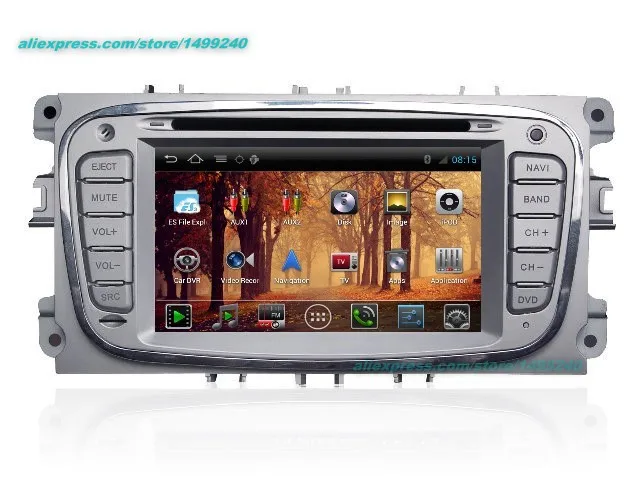 Top Liandlee 2 din Car Android GPS Android navigation navi For Ford C-Max 2008~2011 maps CD DVD palyer radio HD Screen OBD2 TV 3