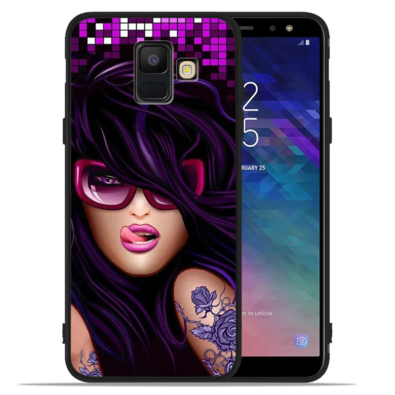 Роскошные африканские девушки женщины для Samsung Galaxy A9 A8 A7 A6 A5 A3 J3 J4 J5 J6 J8 Plus 2017 2018