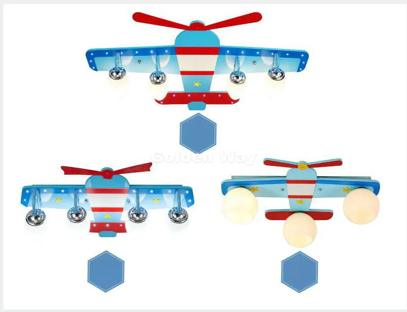 Воздушный самолет современные светодиодные потолочные лампы для спальни детская комната Домашний декоративный потолочный светильник