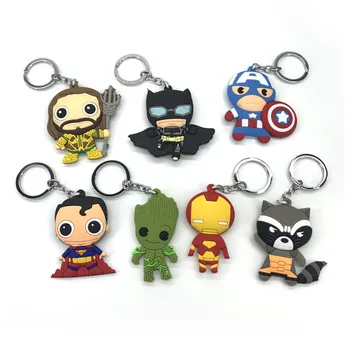 2018 New Fashion Jewelry Harri Potter Keychain Marvel Captain America Movie Anime Key chain iron Man Figure Game of Thrones Key
