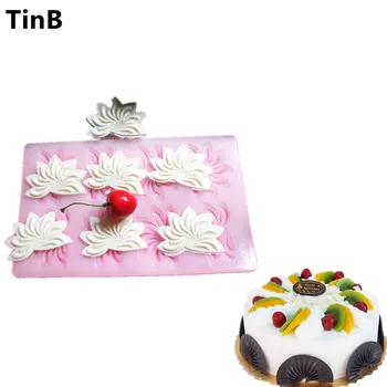 

Flower Shaped Silicone Mold Cake Decoration Fondant Cake 3D Food Grade Chocolate Silicone Mould DIY baking Cake Tools Stencil