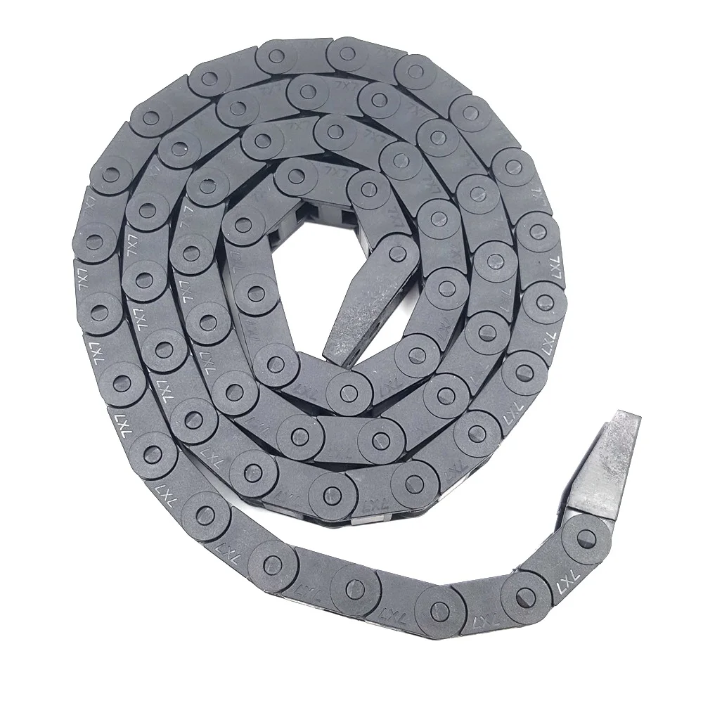 

1 Meter Plastic Towline Drag Chain Wire Wrapping band Wiring ducts Router 7X7mm Multiple options CNC 3DPrinter