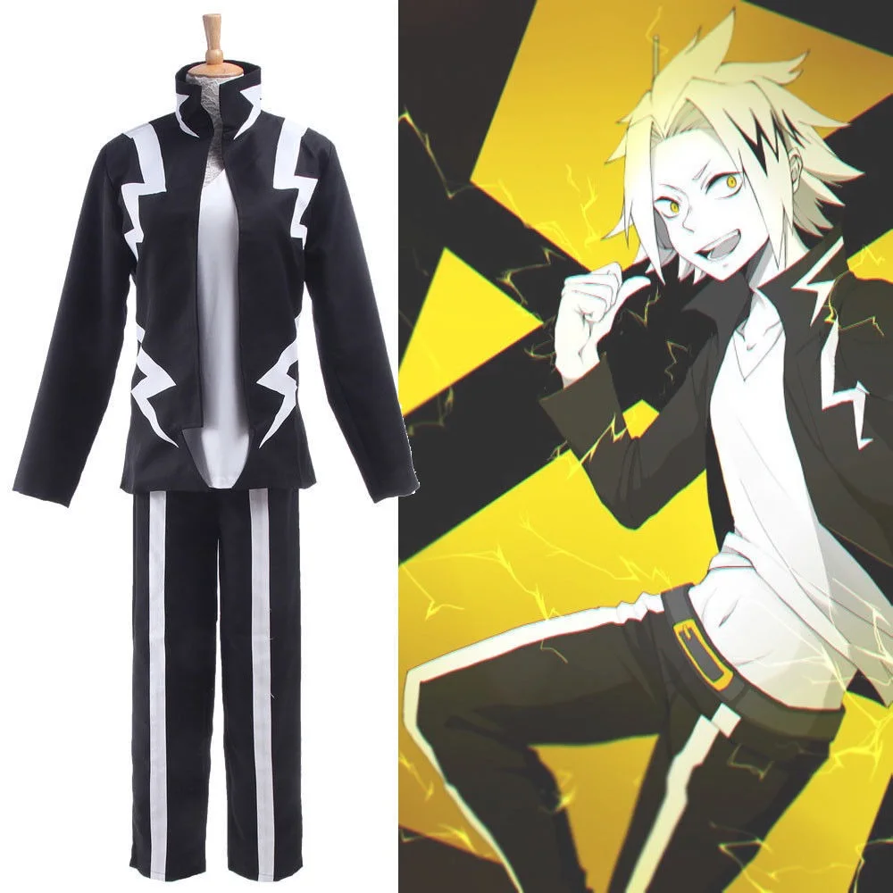 

Anime Boku no Hero Academia Anime Cosplay My Hero Academia Kaminari Denki Cosplay Costume School Uniform Men Battle Costume