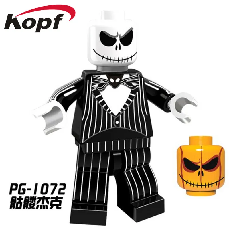 Single Sale PG1072 Halloween The Horror Theme Movie Jack Skellington Jeepers Creepers Ring Building Blocks Children Gift Toys