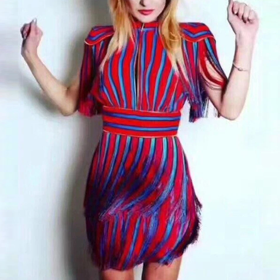 Платье В Красную Полоску фото 3