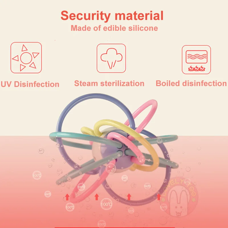 Детские игрушки-погремушки для малышей от 0 до 12 месяцев, пластиковые Прорезыватели для зубов, подарок для малышей, игрушка-колокольчик, обучающая игрушка для детей