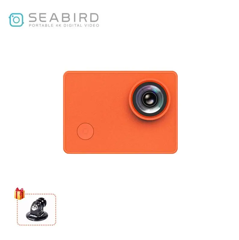 Seabird 4K Спортивная экшн-видеокамера s, 4 k/30FPS 145 градусов широкоугольный 12MP 2," ips HD сенсорный экран WiFi Экшн-камера - Цвет: Orange Standard