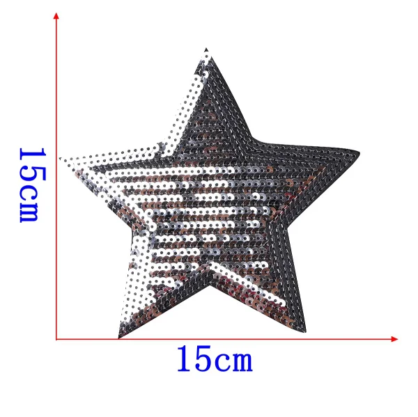 1 шт. нашивки железные Пришивные Щепка Золотая Звезда вышивка мотив аппликация Одежда Дети Женщины DIY Наклейка на одежду Свадебная вечеринка - Цвет: 1 piece