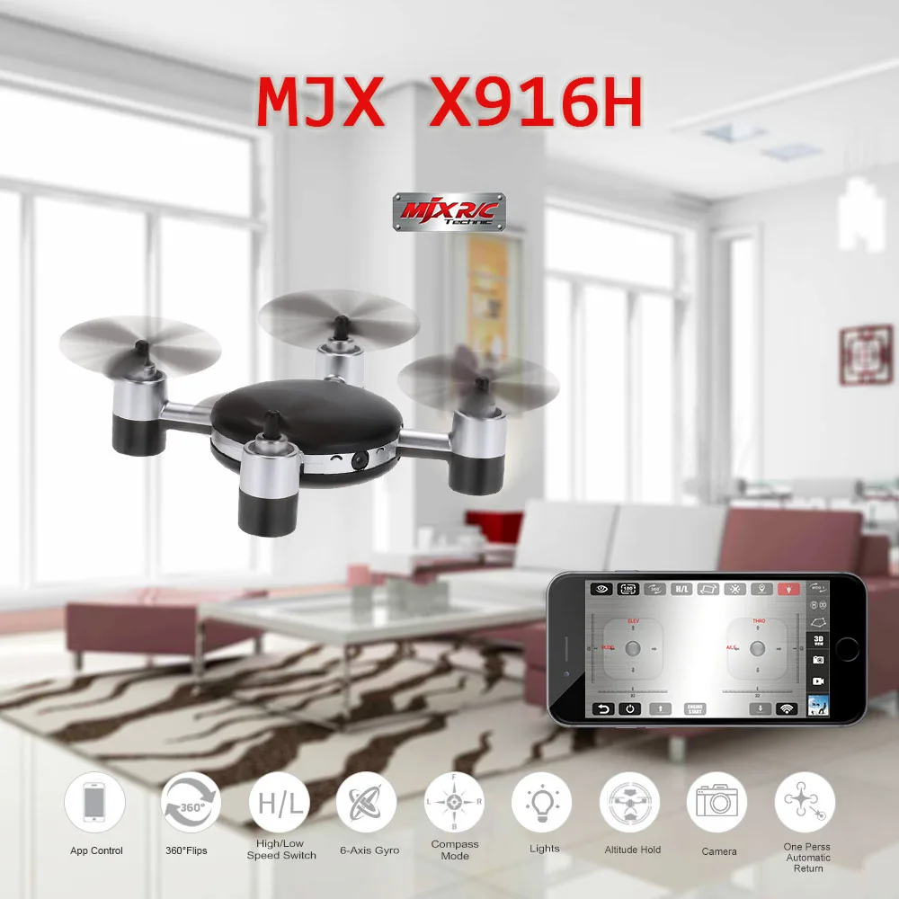 Hot sell Mini WIFI FPV Rc Drone MJX X916H 2 4G 6 Axis Micro Quadcopter Real