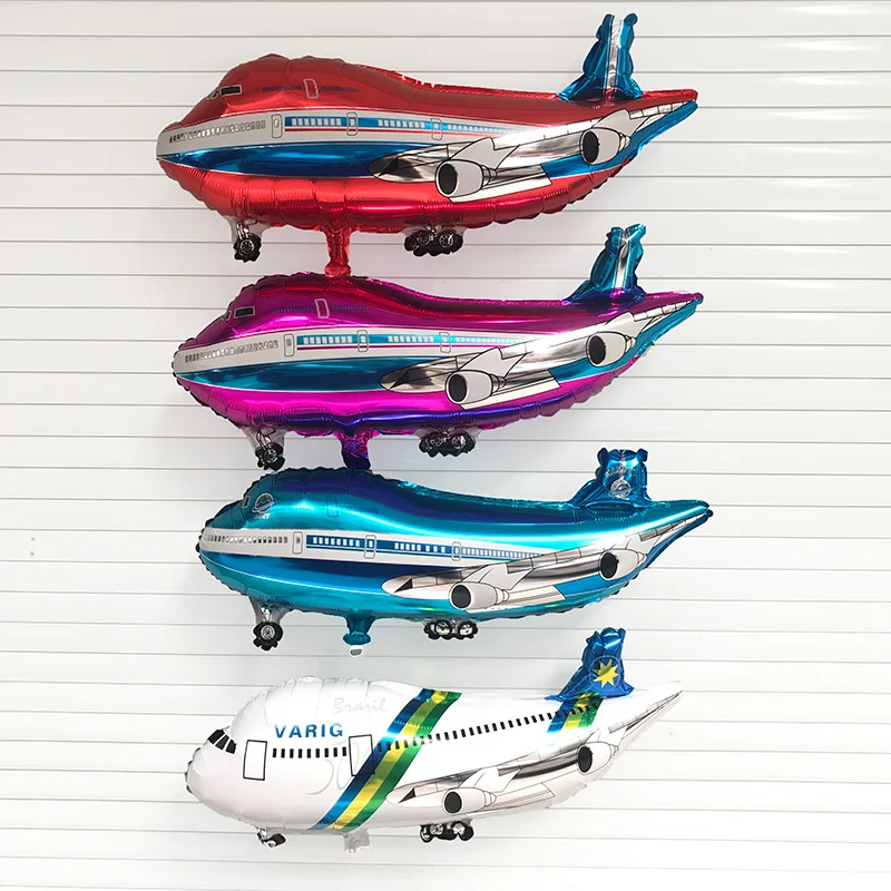 

1pcs aircraft cartoon Aluminum foil balloon launch machine birthday party decoration kids toy balloons