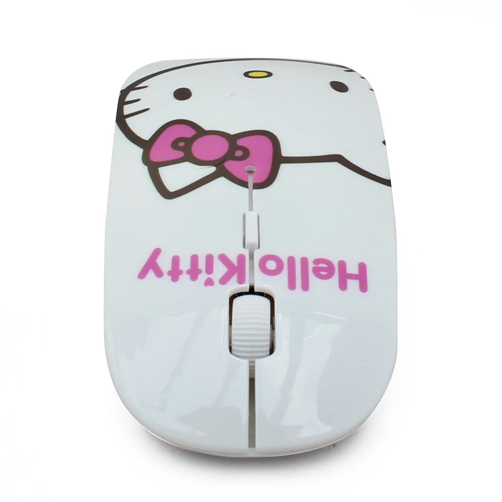 CHUYI hello kitty/паутина/британский флаг ультра тонкая беспроводная мышь 1600 dpi USB оптическая тонкая Mause компьютерная мышь для девочки подарок