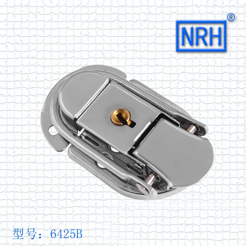 NRH 6425B steel chrome finish locking toggle draw latch for briefcase