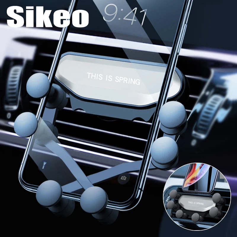 

Gravity Car phone Holder Universal Mobile Phone Holder navigation For iphone X Xs Max Samsung S9 in Car Air Vent Mount Holder