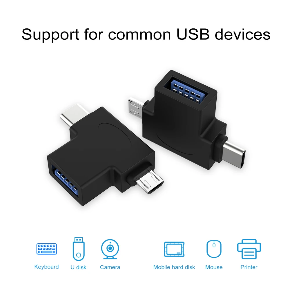 Type C Micro USB штекер USB A OTG для ПК смартфонов USB3.1 C USB3.0 Micro к USB3.0 адаптер для USB клавиатуры мыши