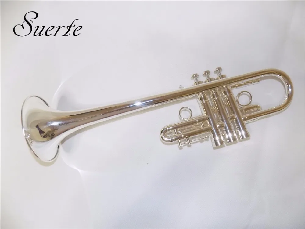 Музыкальные инструменты труба Eb/D ключ монельные клапаны посеребренные trompit 120 мм колокольчик с мундштуком и футляром