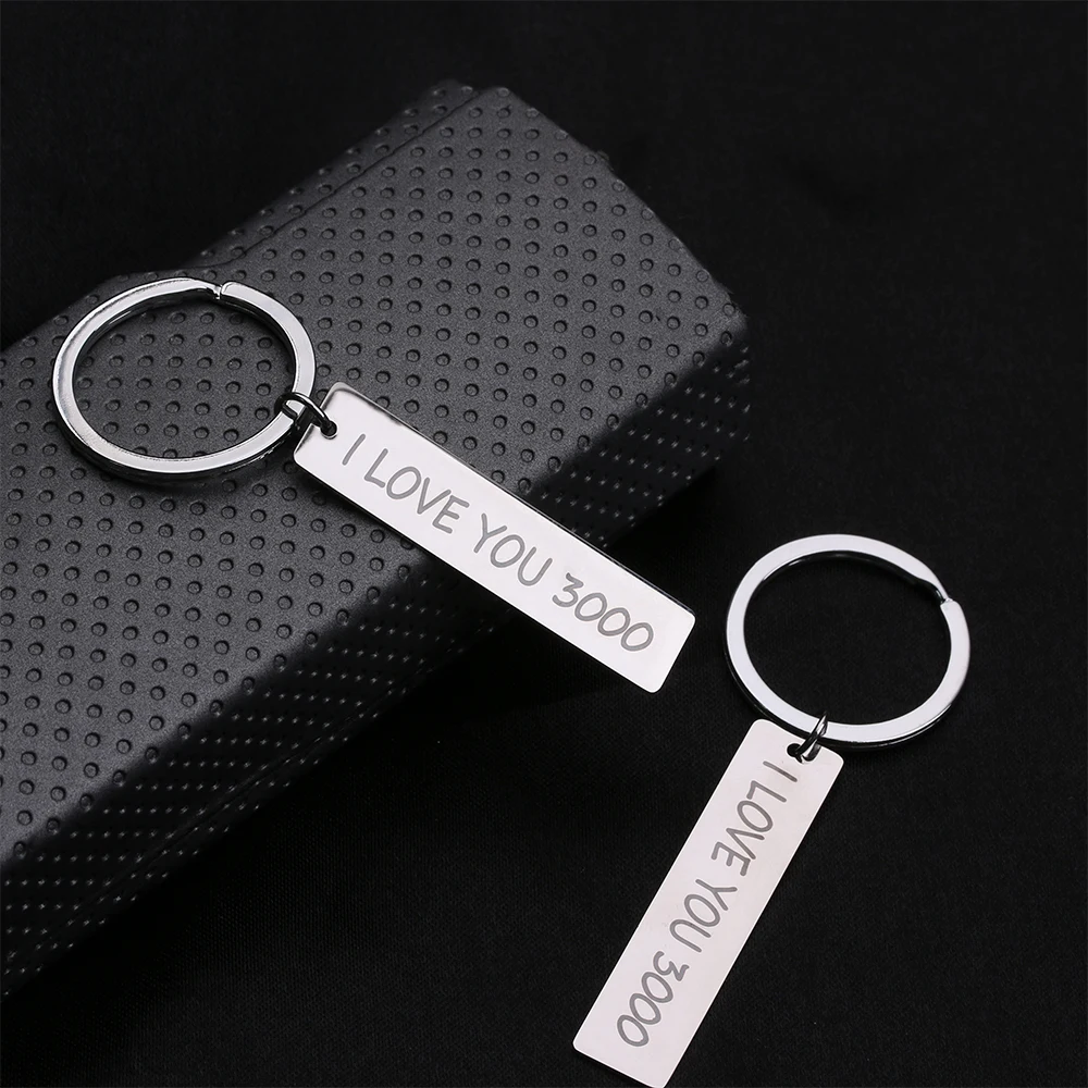 

2019 New Fathers Day Gifts Dad Keychain I Love You Three Thousand Times Father Lover Gifts from Daughter Charms Family Jewelry