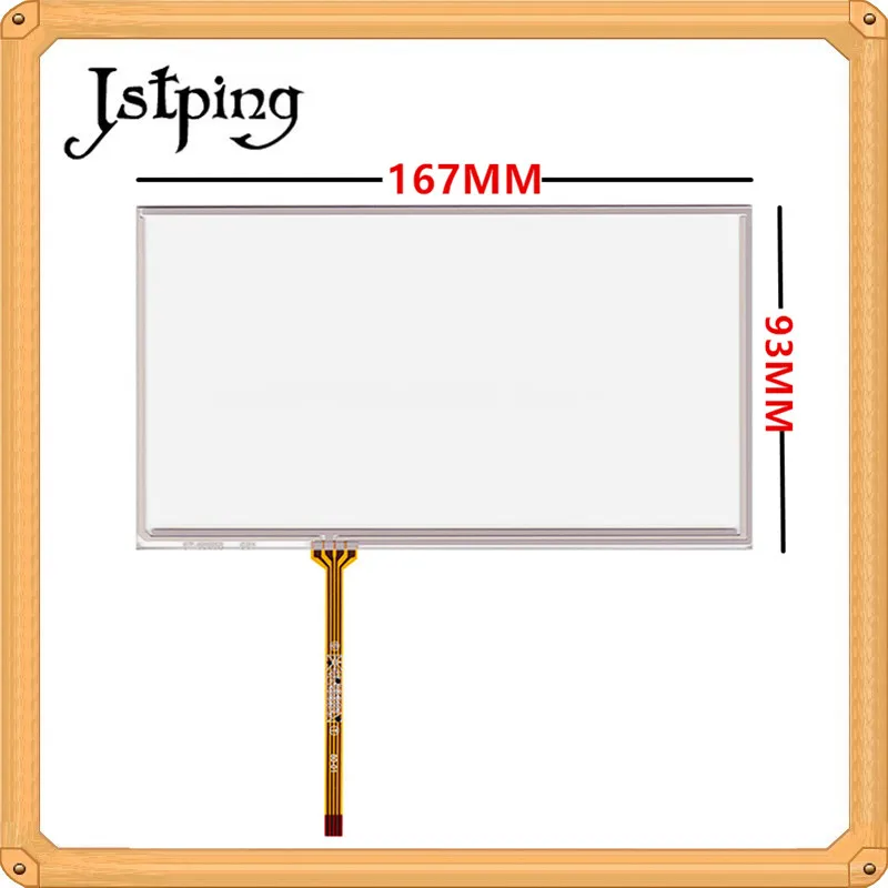 Jstping 7 дюймов четыре провода Сопротивление сенсорный экран для AUO C070FW03 V0 167 мм* 93 мм 167*92 мм 4 контакта ЖК-датчик внешняя панель Стекло
