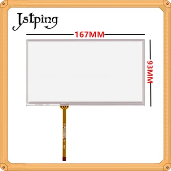 

Jstping 7 inch four wire Resistance touch screen for AUO C070FW03 V0 167mm*93mm 167*92mm 4pins LCD sensor External panel glass