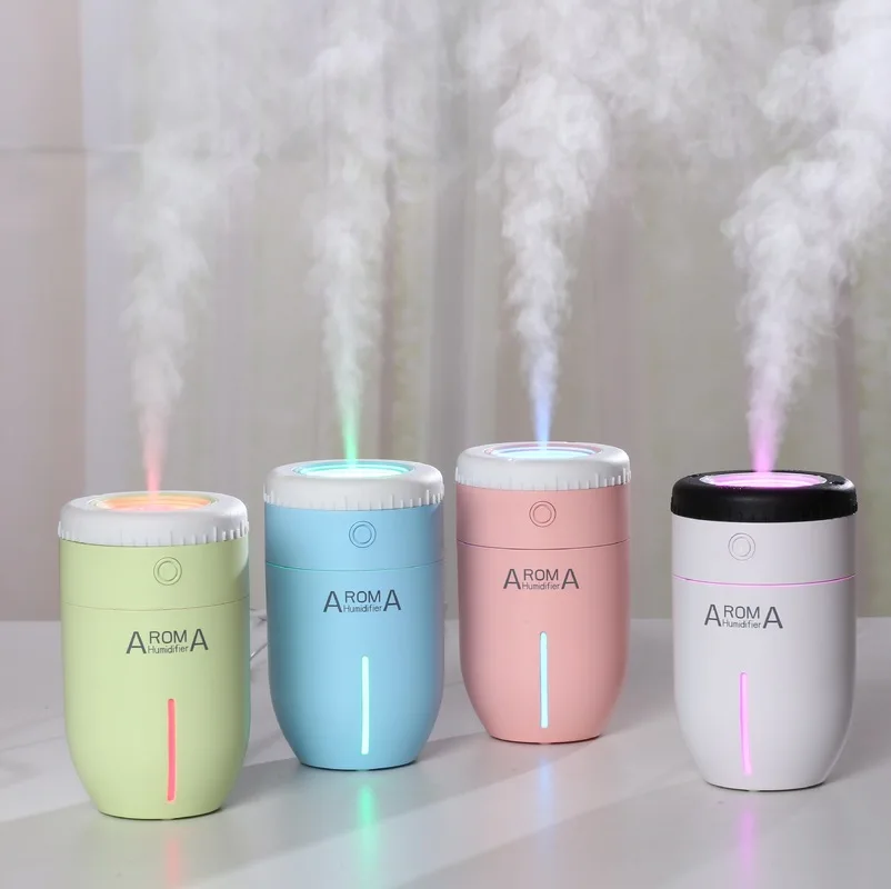 

200ml Air Humidifier USB Ultrasonic Humidifier Mini Aroma Diffuser Air Purifier LED Lights Humidificador Cup for Home Car 40D