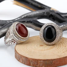 4 Colors 925 Sterling Silver Men Ring with Red Blue Green Black Big Stone Finger Ring for Men Women Lovers Vintage Jewelry Gift цена 4 Colors 925 Sterling Silver Men Ring with Red Blue Green Black Big Stone Finger Ring for Men Women Lovers Vintage Jewelry Gift цены онлайн