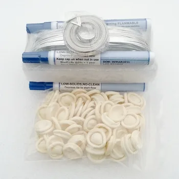 

PV Ribbon Soldering Tab Wire 100m+10m Busbar Wire+4pcs Kester flux pens+60pcs Anti-stastic finger-cots DIY Solar Cells Soldering