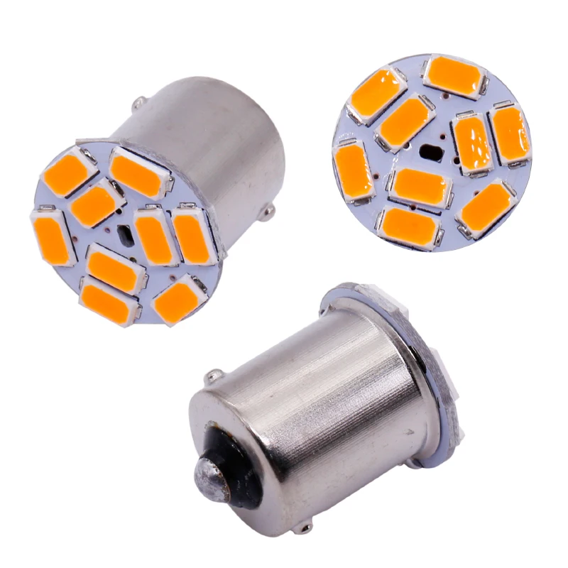 RXZ 12 В/24 В 10 шт. BAU15S светодиодный 1156 BA15S p21w py21w 5630 9 Smd лампы для автомобиля боковой
