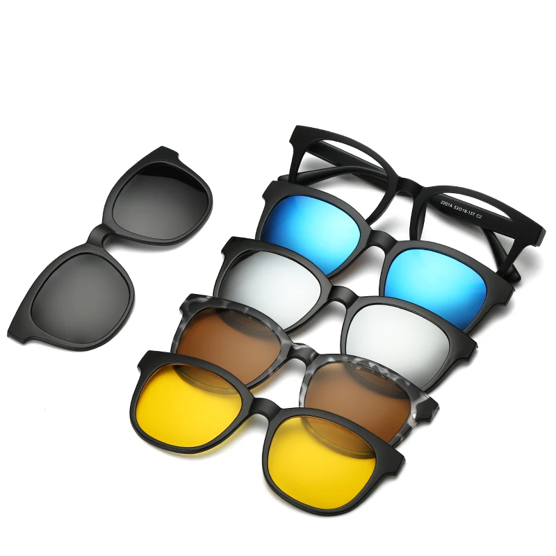 Новые солнцезащитные очки с магнитным креплением на солнцезащитные очки UV400 Пеший туризм, линзы с 5ю категориями защиты поляризованные очки для вождения, зеркальные очки от близорукости по рецепту